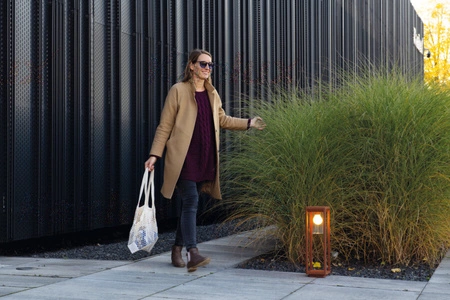 Lampa Ogrodowa Zewnętrzna VIMO E27 IP44 Słupek Brązowa Kanlux