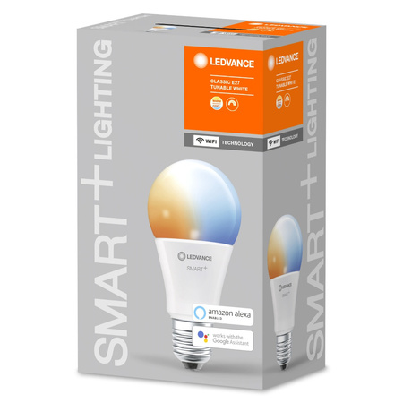 Żarówka LED E27 9W Tradycyjna 806lm CCT Ściemnialna SMART+ WiFi Classic Ledvance