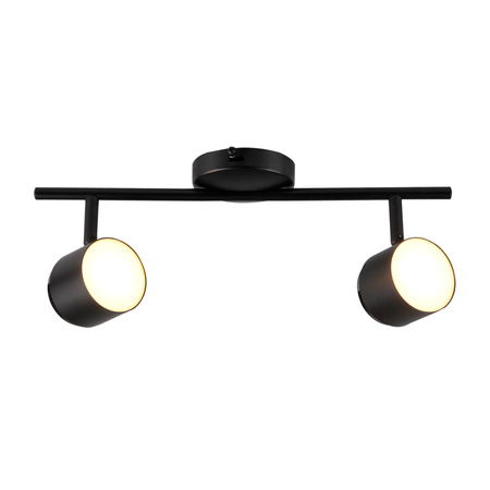 Lampa Listwa LED Oprawa Sufitowo-Ścienna 8,4W KUBIK 2 Czarny 3000K GOLDLUX (Polux)