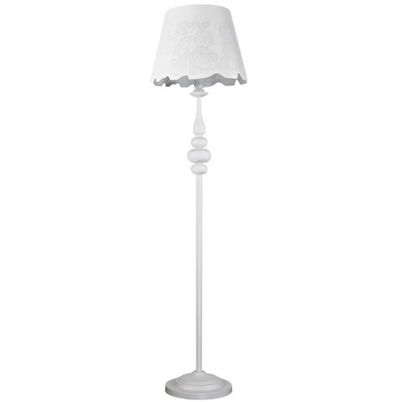 Lampa podłogowa stojąca Fabrizia 1xE27 biała 150cm - GOLDLUX (Polux)