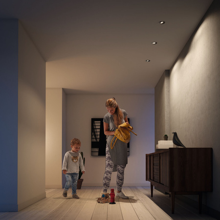 3x Oprawa Podtynkowa Wpuszczana GU10 Szara Donegal Philips