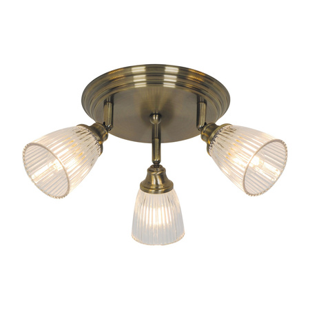 Lampa Sufitowa Punktowa Reflektor Spot 3x E14 Brązowy Klasyczny Martha 5016 Rabalux
