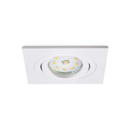 Oprawa Podtynkowa GU10 Halogenowa Wpuszczana Spot Oczko Biała Kwadratowa Kobi