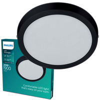 Lampa Sufitowa Plafon LED 20W 1900lm 2700K Czarna Magneos Philips