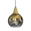 Lampa Wisząca Sufitowa MONTE Złota fi 150 1xE27 Milagro