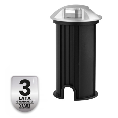 Oprawa Najazdowa Lampa Dogruntowa Schodowa LED IP44 Srebrna LUMILED