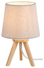Lampa Stołowa Biurkowa Nocna E14 Brązowy Skandynawski Lychee Rabalux
