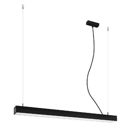 Lampa Sufitowa LED Wisząca PINNE 25W 4000K Liniowa 90cm Czarna SOLLUX