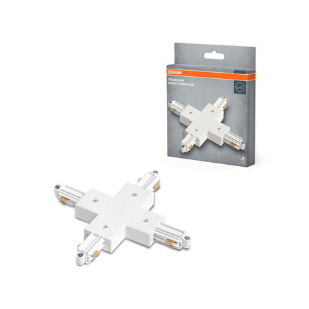 Łącznik do Szynoprzewodów Krzyżowy Biały Traclight Osram