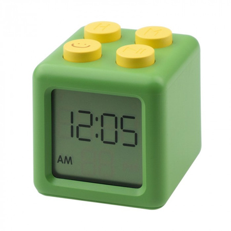 Zegar Elektroniczny dla Dzieci BUDZIK Zielony Baterie mAh KLOCEK MARY'S