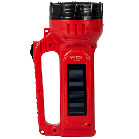 Latarka Akumulatorowa 2w1 400 lm Światło Boczne i Ładowanie Solarne VA0123 VAYOX