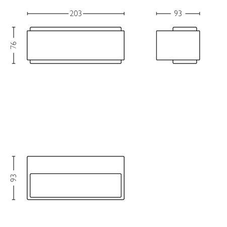 Lampa Ogrodowa LED Kinkiet Elewacyjny STRATOSPHERE 3,8W 2700K Ciepła IP44 Góra-Dół Antracyt PHILIPS