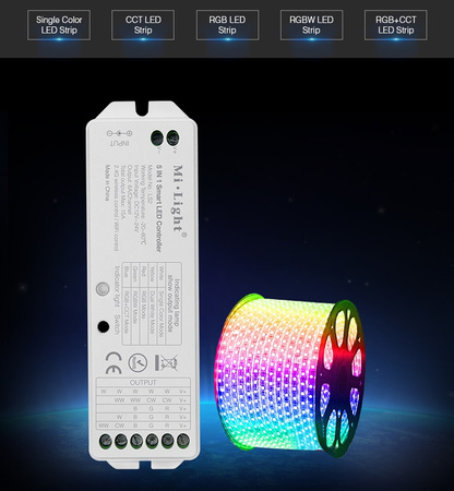 Odbiornik LED MONO / CCT / RGB / RGB+CCT 15A Mi-Light 5in1 - LS2