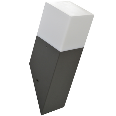 Kinkiet ogrodowy LED E27 NEW YORK Skośny 25cm Grafitowy - GOLDLUX (Polux)