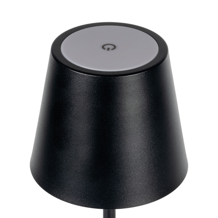 Lampka Biurkowa Stołowa Szkolna Biurowa Nocna Regulowana LED 1.2W 165lm 3000K Ciepła Czarna IP54 Akumulatorowa Inita Kanlux