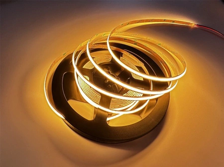 Taśma LED Pasek COB 12V 45W 2400LED NEON Żółta 8mm 5m