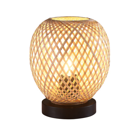 Lampa Stołowa E27 Beżowy BAMBOO NATURAL Sanico Goldlux