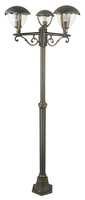 Lampa Ogrodowa LED Zewnętrzna MIAMI 3xE27 IP44 Słupek Latarnia 195cm Antyczne Złoto RABALUX