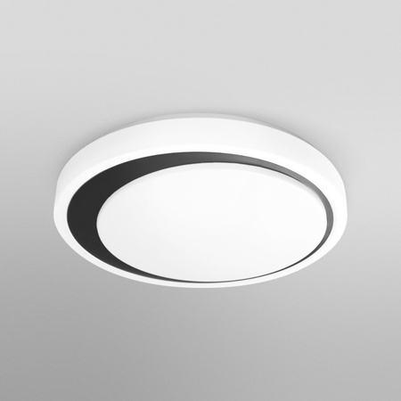Plafon LED lampa sufitowa czarna ORBIS Moon 32W 3300lm ciepła-zimna 48cm SMART+ WiFi LEDVANCE