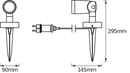 Reflektor ogrodowy LED RGB+W 5W SMART+ WiFi GARDEN 1 Spot LEDVANCE