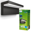 Kinkiet Ogrodowy Lampa Elewacyjna Zewnętrzna LED 3.8W 800lm 4000K Antracyt Bustan Ultra Efficient Philips