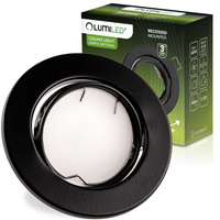 Oprawa HALOGENOWA Podtynkowa Ruchoma Okrągła AURELI Czarna Blacha MR16 GU10