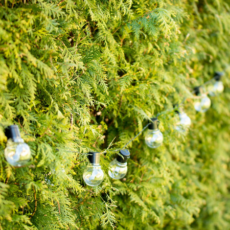 Girlanda Solarna Ogrodowa OZDOBNA Łańcuch Świetlny 3,35m 10xLED PRZEŹROCZYSTYCH Kuleczek 3000K