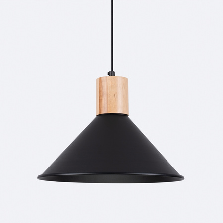 Lampa Sufitowa Wisząca Zwis E27 Geometryczna Czarna Skandynawska Jaga Sollux