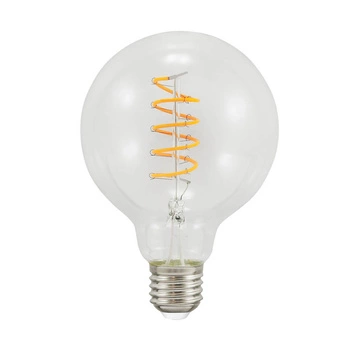 Żarówka LED E27 G95 4W = 21W 210lm 2200K Ciepła 360° Filament GOLDLUX (Polux)