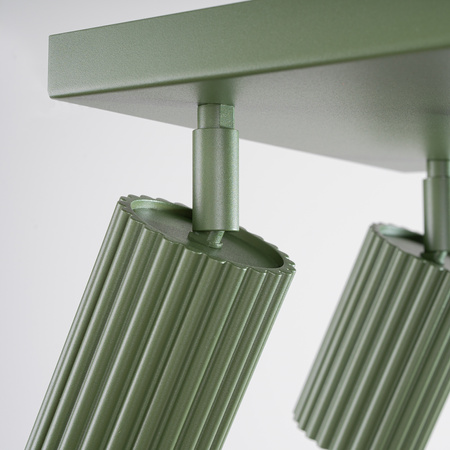 Lampa Sufitowa Reflektor Tuba Spot 4x GU10 Oliwkowa Karbon Deep Space SL.1621 Sollux