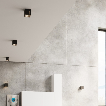 Lampa Ścienna Kinkiet Kostka G9 Kwadratowa Czarna Nowoczesna Pixar Sollux