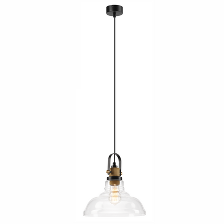 Lampa Wisząca Sufitowa MATTEO E27 Czarna Złota Loftowa LM-1.1/82 Lamkur