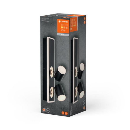 Lampa Sufitowa Ścienna LED Reflektor 2-Punktowy Dekoracyjny Ozdobny 29W Czarny LEDVANCE