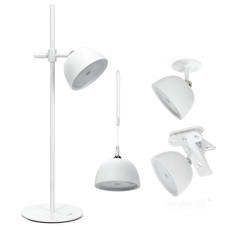 Lampka Biurkowa Stołowa LED 3.5W 220lm CCT 120° Akumulatorowa Biała IP54 Lizbona Kobi