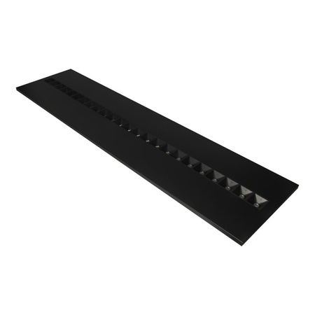 Panel LED Oprawa Lampa Sufitowa 27.5W 4000lm 4000K Neutralna Ściemnialna Podtynkowa Czarny 120x30cm Louver Ledvance