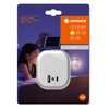 Lampka Nocna LED Z Wtyczką USB-A USB-C do Gniazdka 12.5W 9lm 3000K Ciepła z Czujnikiem Zmierzchu Biały Lunetta Ledvance