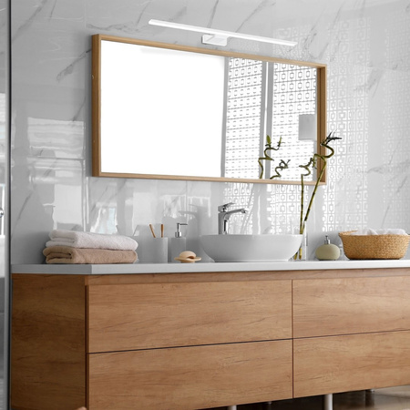 Lampa Ścienna Kinkiet SHINE Biała 80cm 15W LED Milagro