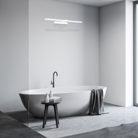 Lampa Ścienna Kinkiet SPLASH Biała 40cm 8W LED Milagro