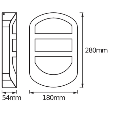 Kinkiet Ogrodowy Lampa Elewacyjna Zewnętrzna LED 12W 650lm 3000K Ciepła Aluminium IP44 Endura Osram