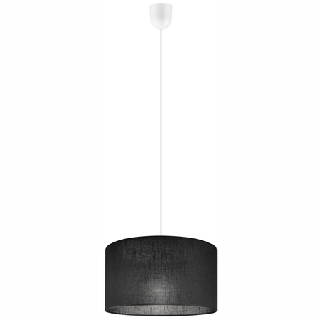 Lampa Wisząca Sufitowa VIVIAN E27 Abażur Czarna LM-1.209 Lamkur