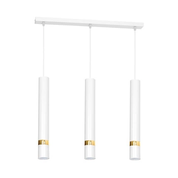 Lampa wisząca JOKER BIAŁY/ZŁOTY 3x GU10 MILAGRO Metal styl nowoczesny