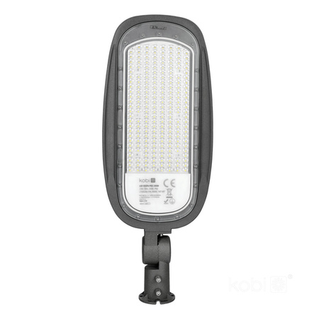 Lampa Uliczna LED Przemysłowa Oprawa Drogowa 200W 27000lm 4000K Neutralna IP66 IK08 Szara Vespa Kobi