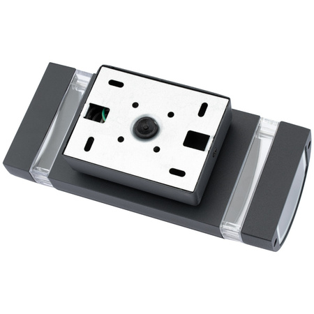 Kinkiet ogrodowy elewacyjny podwójny HANA Okrągła LED 2x GU10 Aluminium czarna IP54