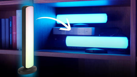 2x Lampa LED Biurkowa Gamingowa RGB + TW 28cm Light Bar Inteligentna Aplikacja SMART+ WiFi Moodlights OSRAM