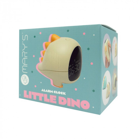 Zegar Elektroniczny dla Dzieci BUDZIK Żółty USB Akumulatorowy 1200mAh DINO MARY'S