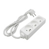 Przedłużacz Sieciowy Wtyk - 3x Gniazdo z Uziemieniem Listwa Zasilająca 1,5m 3x1mm 13A Biały