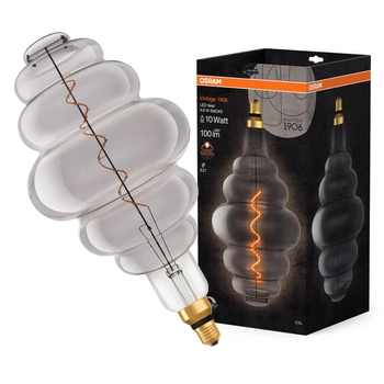 Żarówka LED Dekoracyjna E27 4.8W = 10W 100lm 1800K Ciepła 320° Dymiona Ściemnialna Vintage 1906 Osram