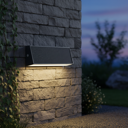 Kinkiet Ogrodowy Lampa Elewacyjna Zewnętrzna LED z Czujnikiem Zmierzchu 7.1W 410lm 3000K Ciepła Ściemnialna Szary IP44 Endura Osram