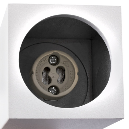 Reflektor Szynowy GU10 BRICK Biały do Szynoprzewodów Jednofazowych