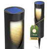 Lampa Solarna Ogrodowa LED Wbijana Słupek 34cm BURGO 4000K IP44 LUMILED